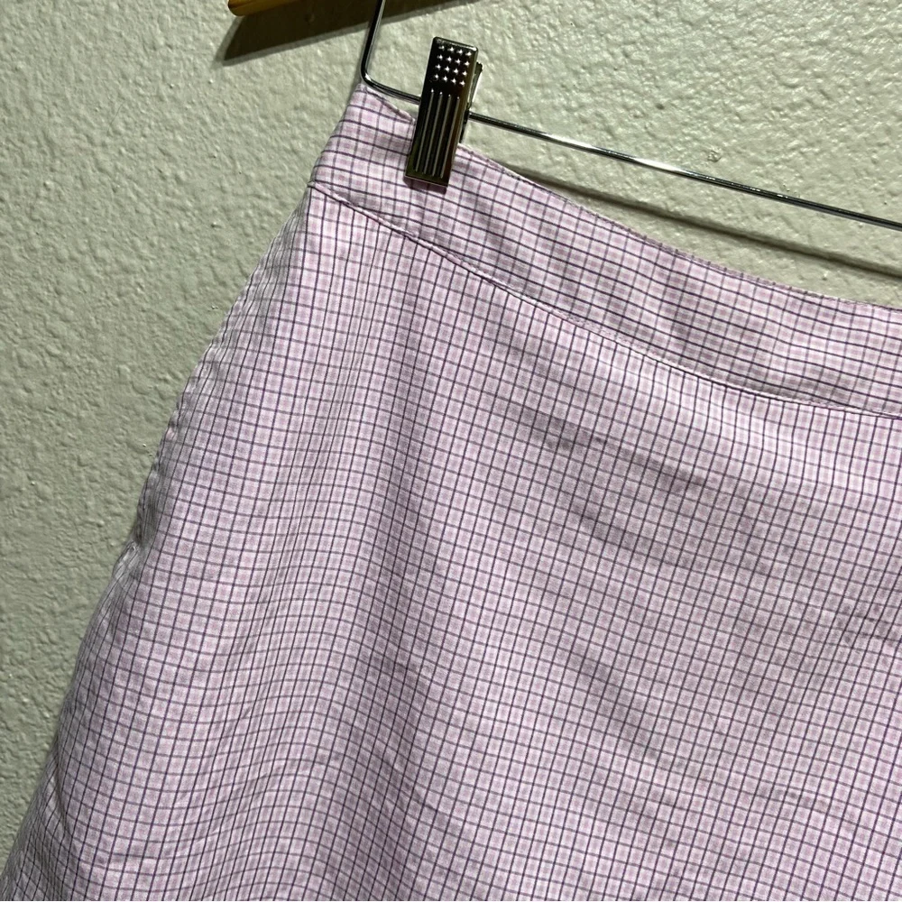 Greg Norman Athletic Purple Check Mini Skort Size 4 - Picture 2 of 9